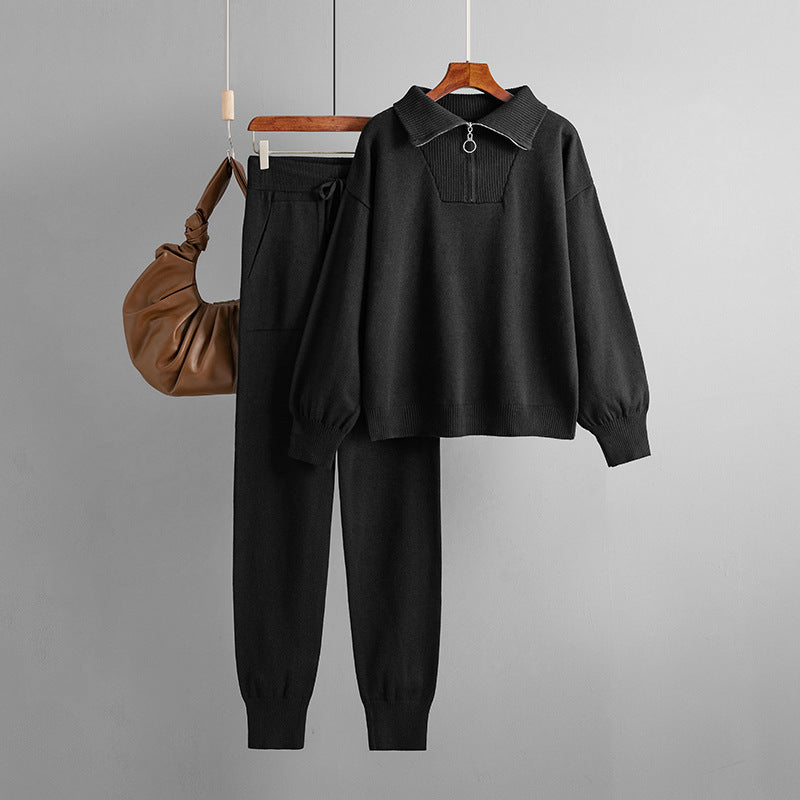 1402# A 3D LOGO Women Hoodie Pant Set