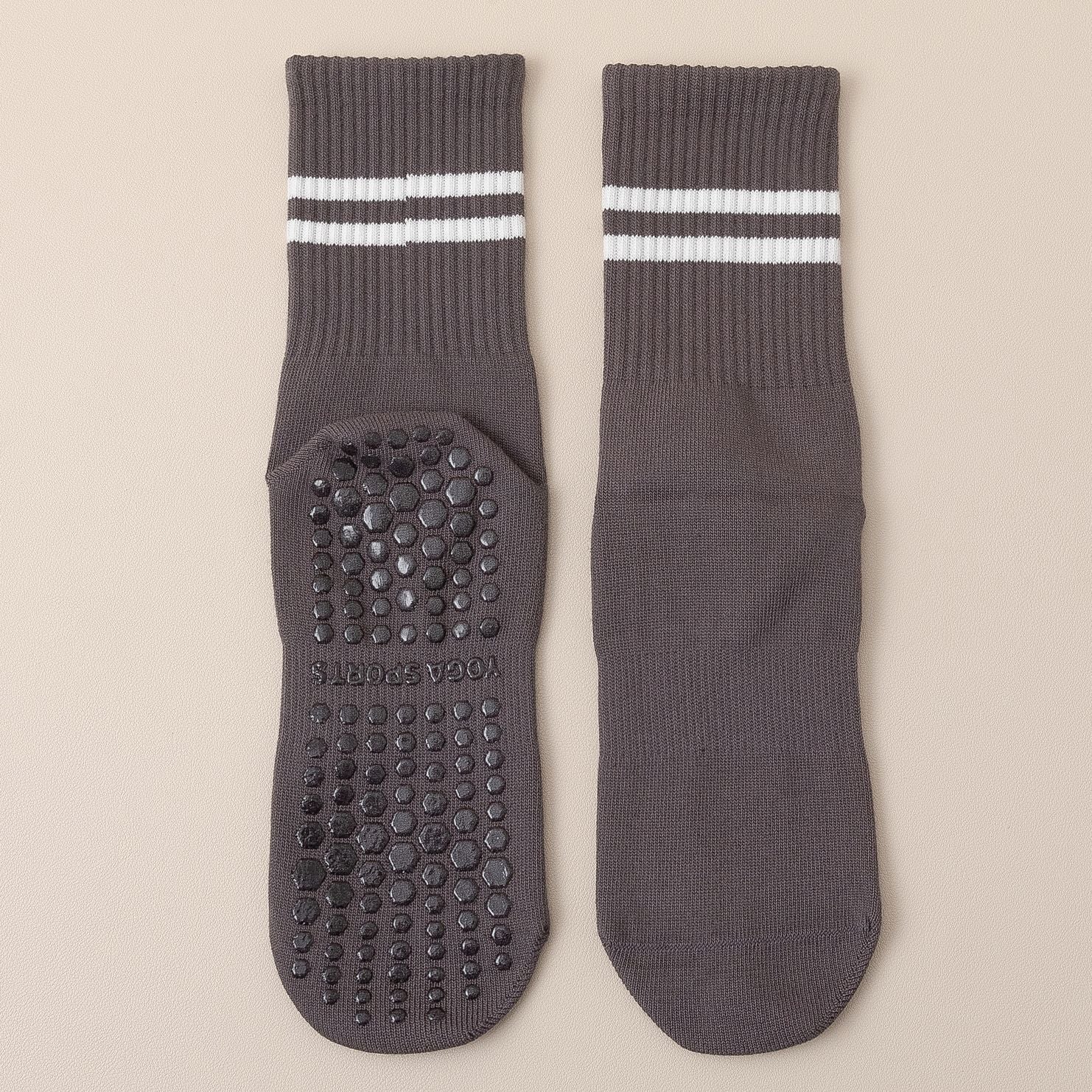 252# AL Middle Length Anti Slip Socks 3pairs/lot