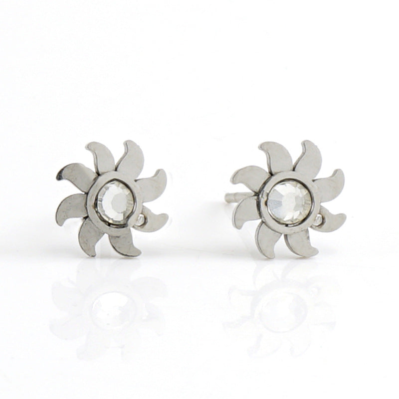 E2801#Titanium Steel Earrings and Bracelets