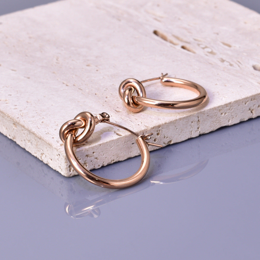 E2652# Titanium Steel Earrings and Necklaces