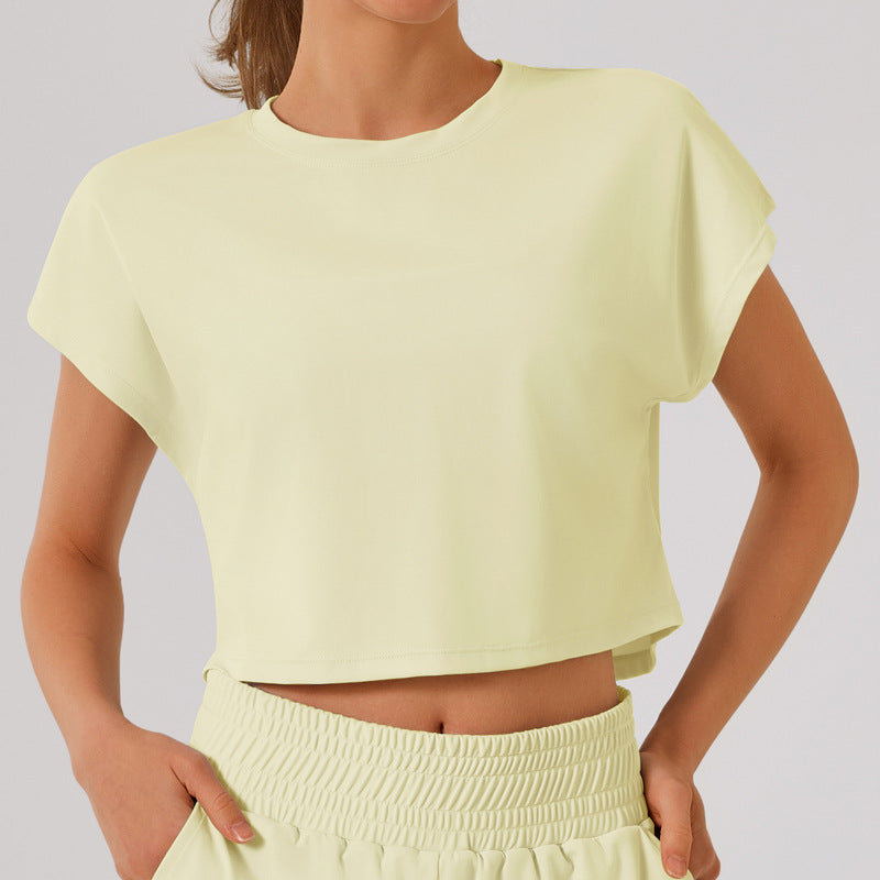 L4520-1# Women Yoga Top Shorts Set