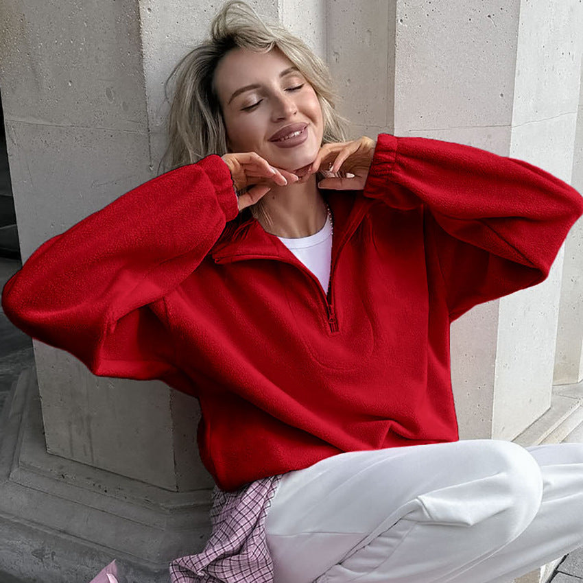 1453# A 3D LOGO Women Sports Pullover