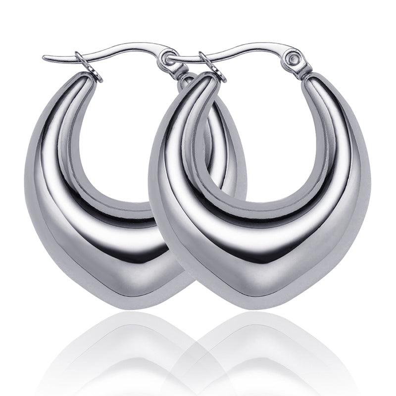 E2638# Titanium Steel Earrings and Necklaces