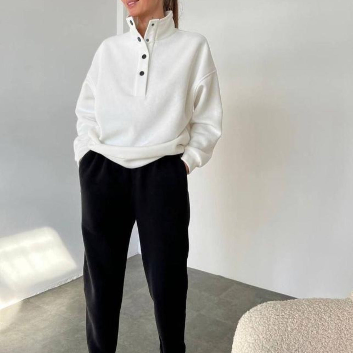 485# AL 3D Silver Logo Women Sweatshirts Pants Set