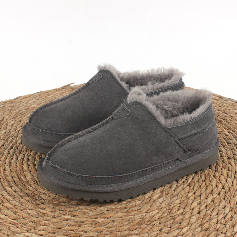 E3062# Unisex Cow Leather Snow Shoes