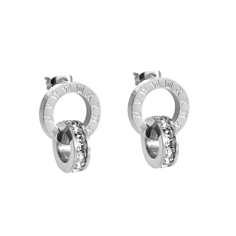 E2698# Titanium Steel Earrings