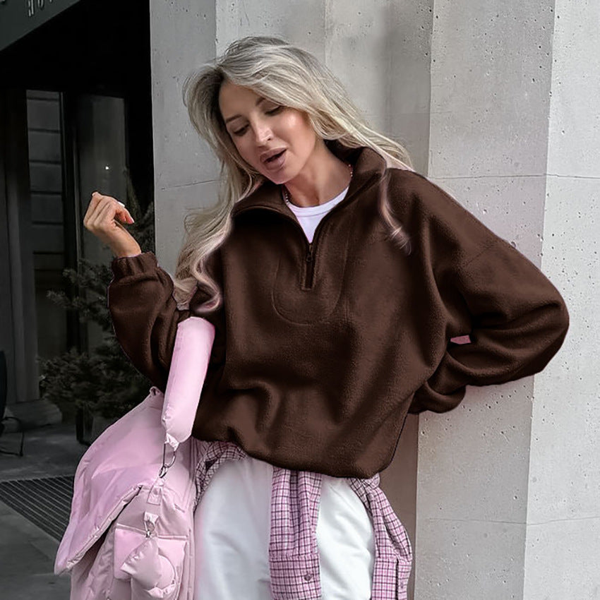 1453# A 3D LOGO Women Sports Pullover