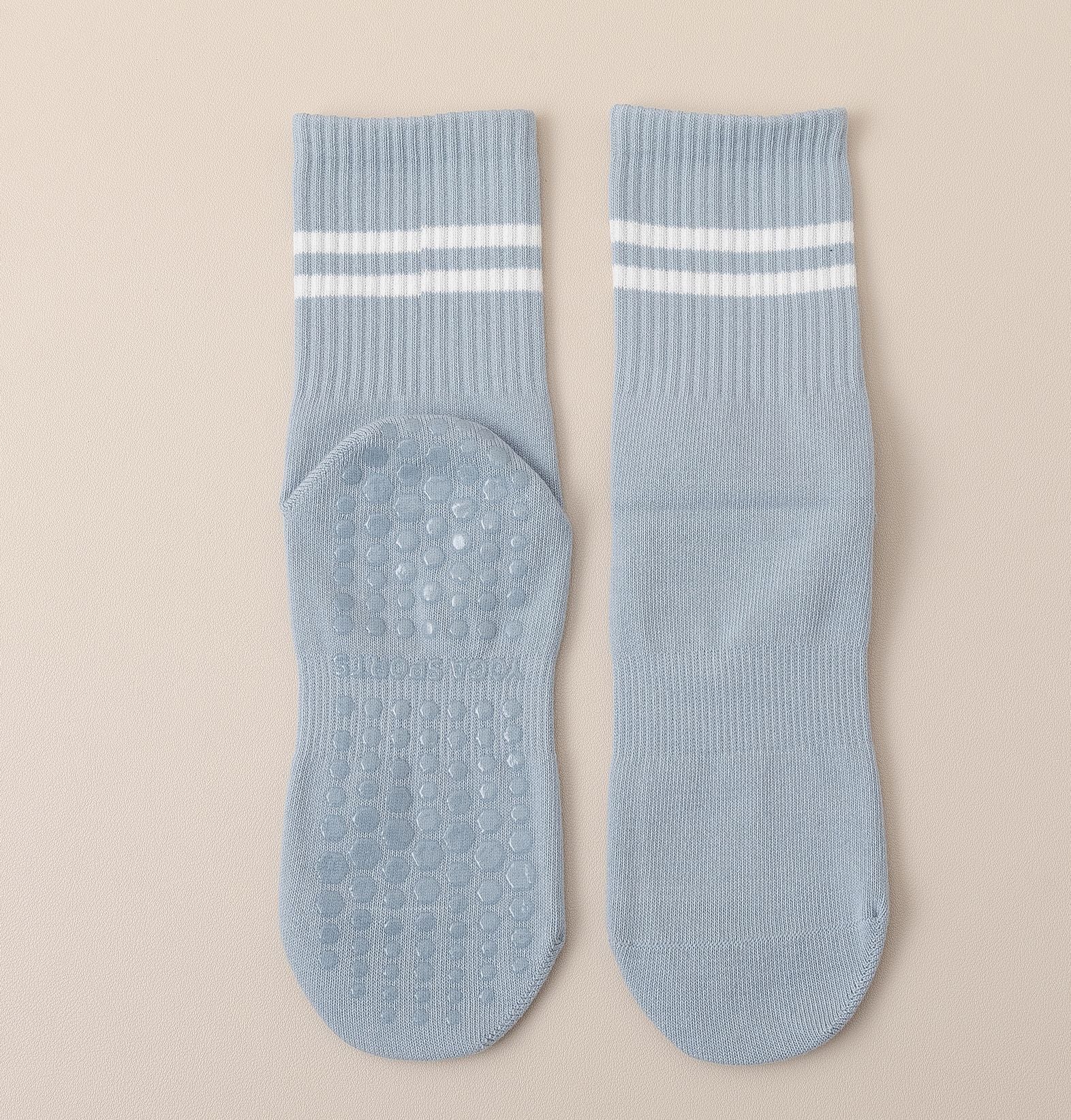 252# AL Middle Length Anti Slip Socks 3pairs/lot