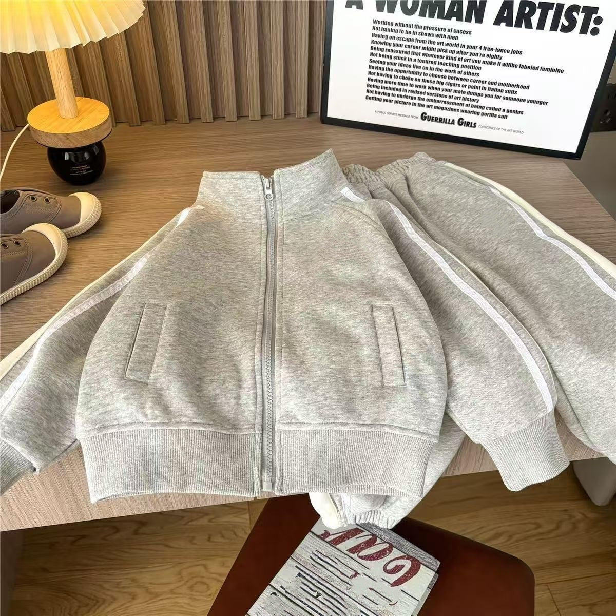 1510# A Kids Hoodies Pants Set