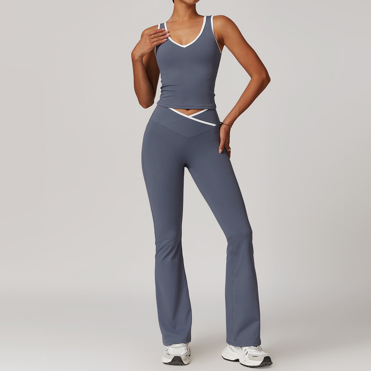 537# A Women Yoga Tank Pants Set