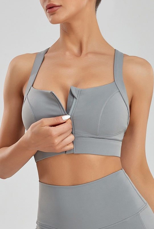 L2006#  Zipper Bra