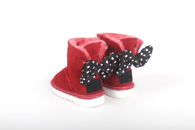 E3106# Kids Cow Leather Boots