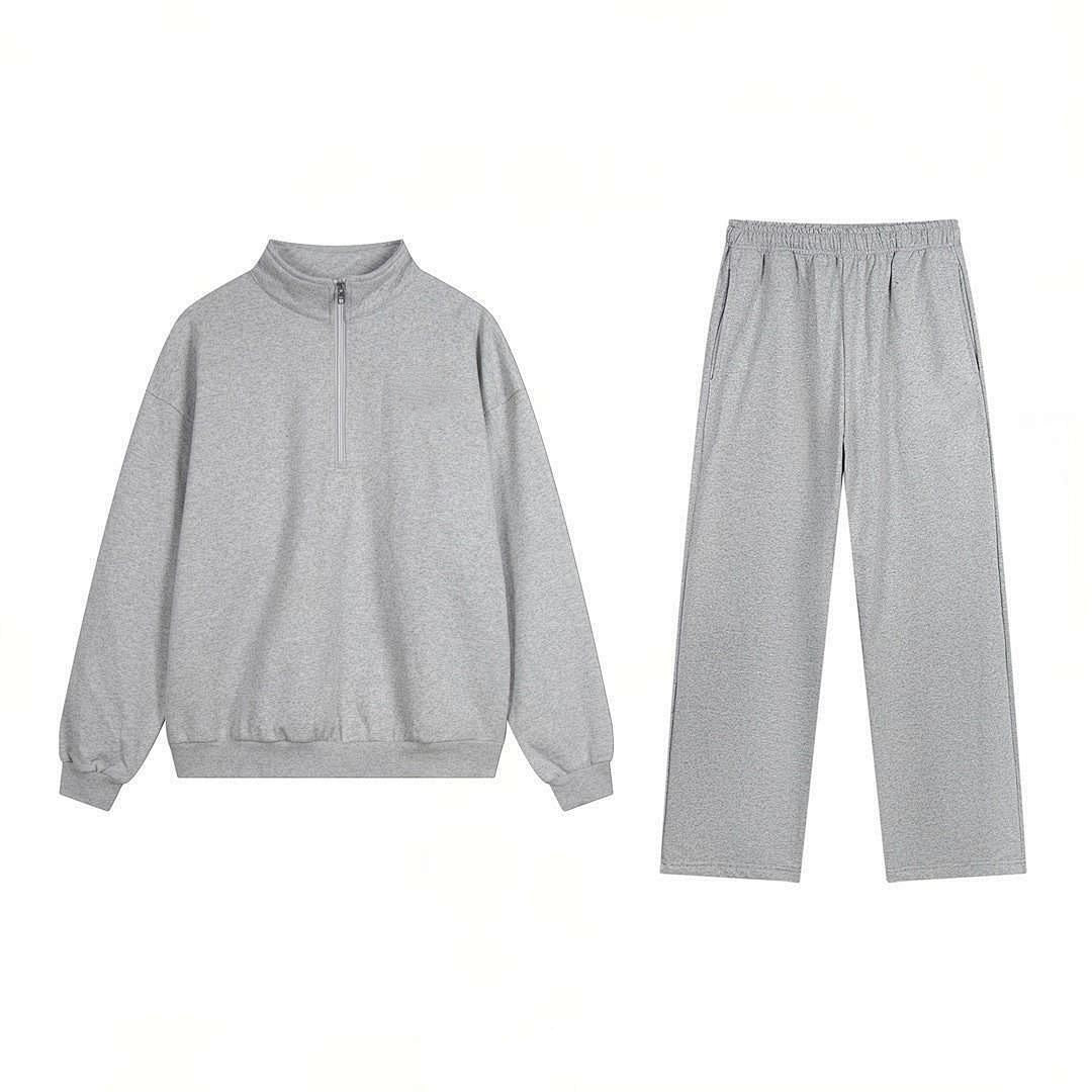 1931# A 3D Silver Unisex Sport Sweatshirts Pants Set