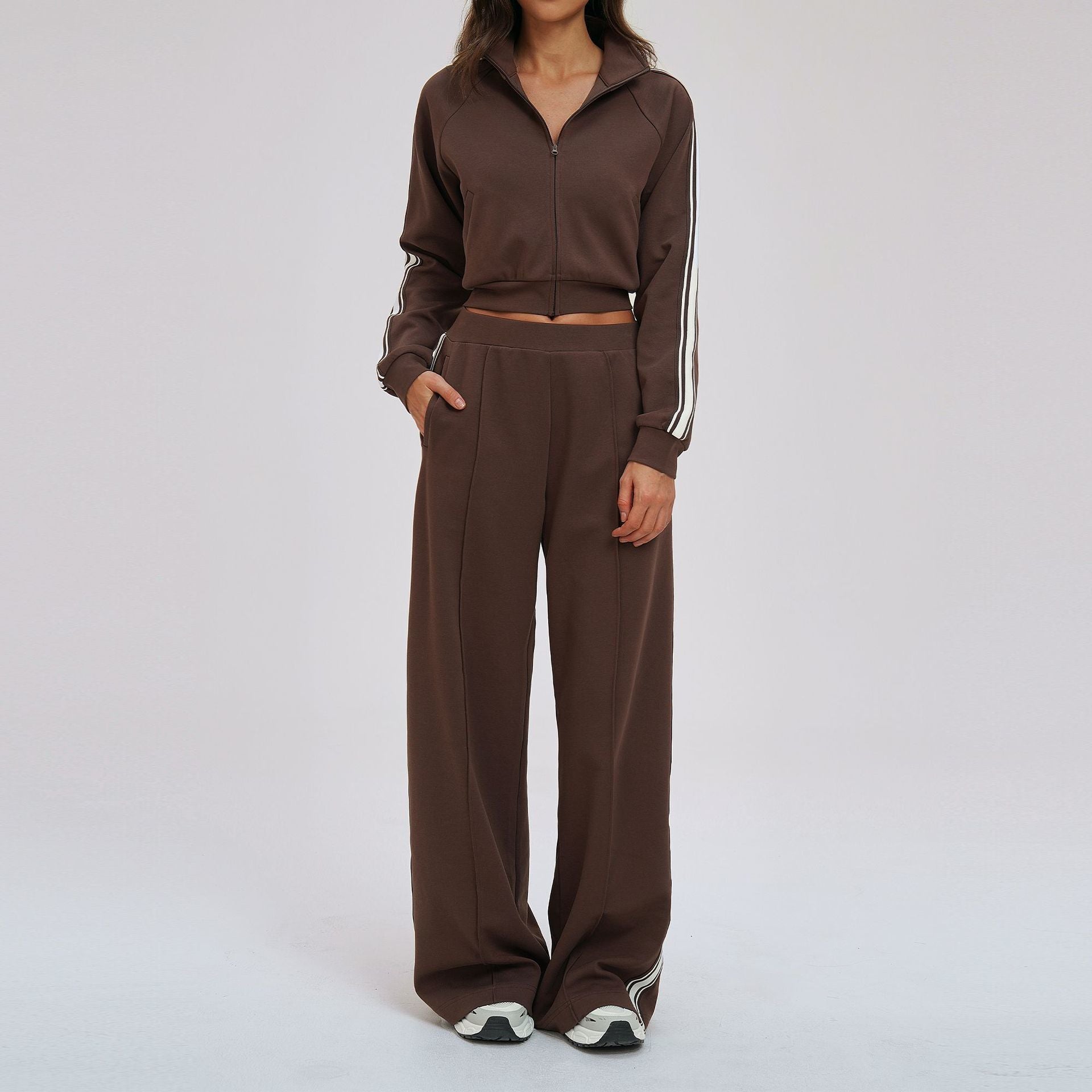 1757#A Same color Embroidery  Women Yoga Jacket or Pants