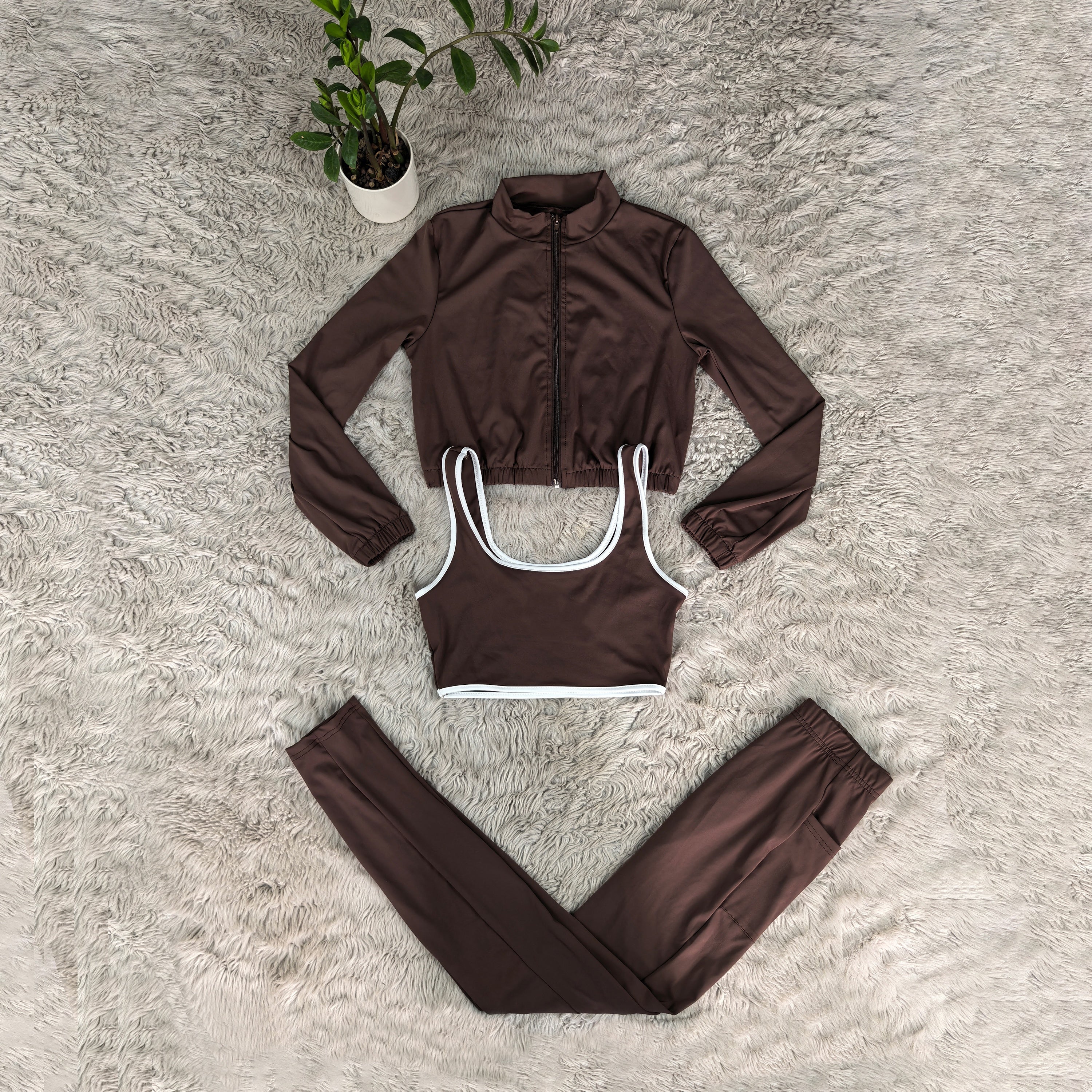 L6163#  Women three-piece set