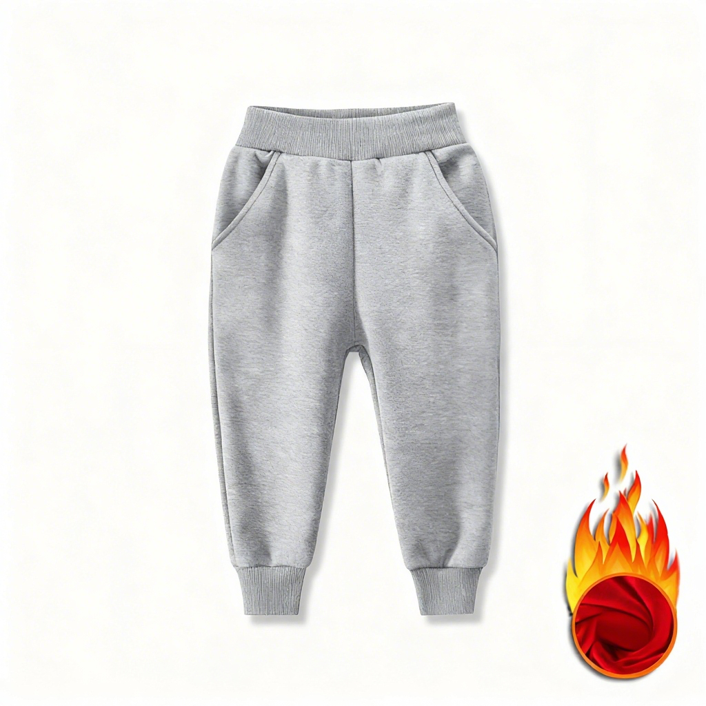 1521# A 3D  Kids Silver Fox Fur Pants