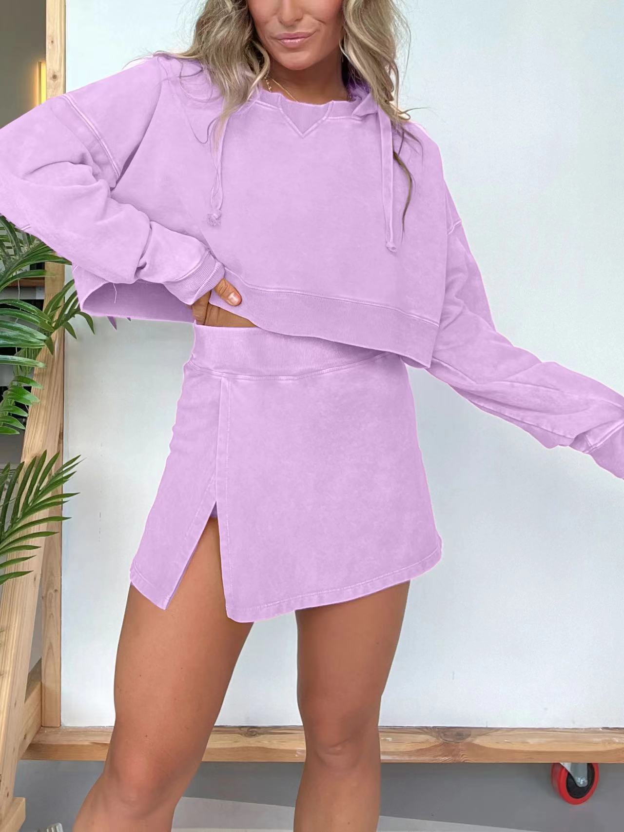 575# A Women Hoodies Skirts Set