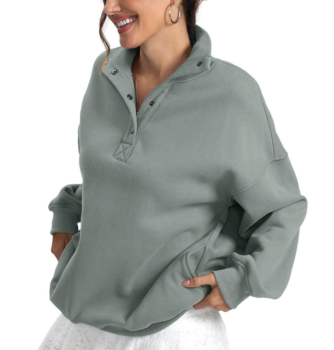 1713# A 3D Silver Women Sweatshirts