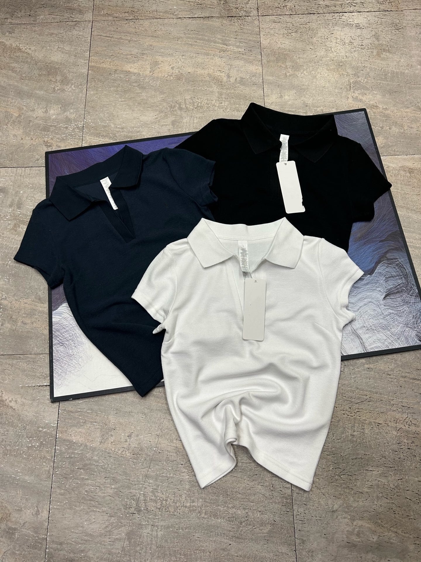 2087#GX A  Women Yoga Polo Shirts