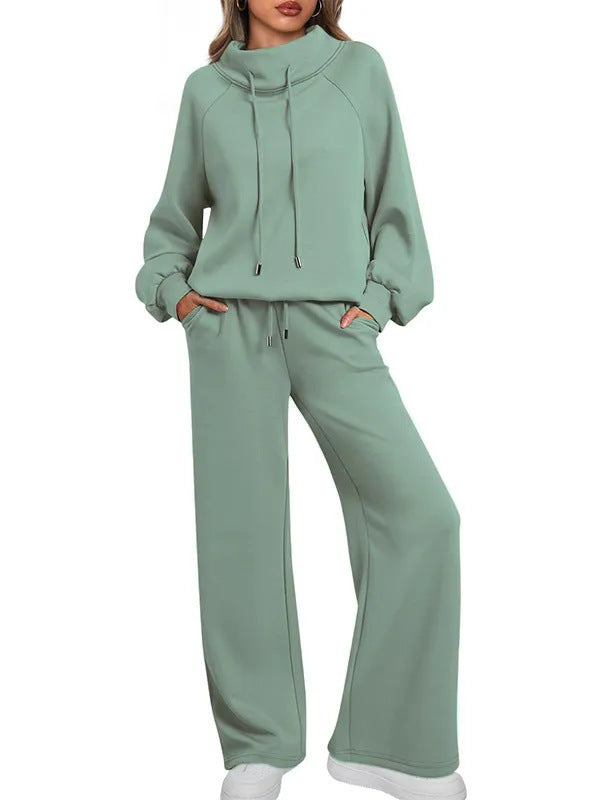 1662#A 3D Silver Logo Hoodies Pants Set