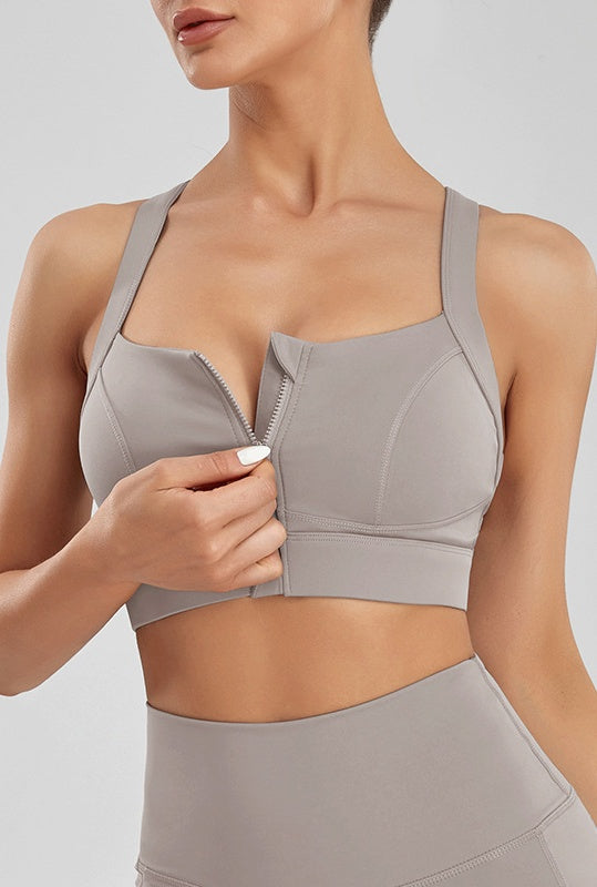 L2006#  Zipper Bra
