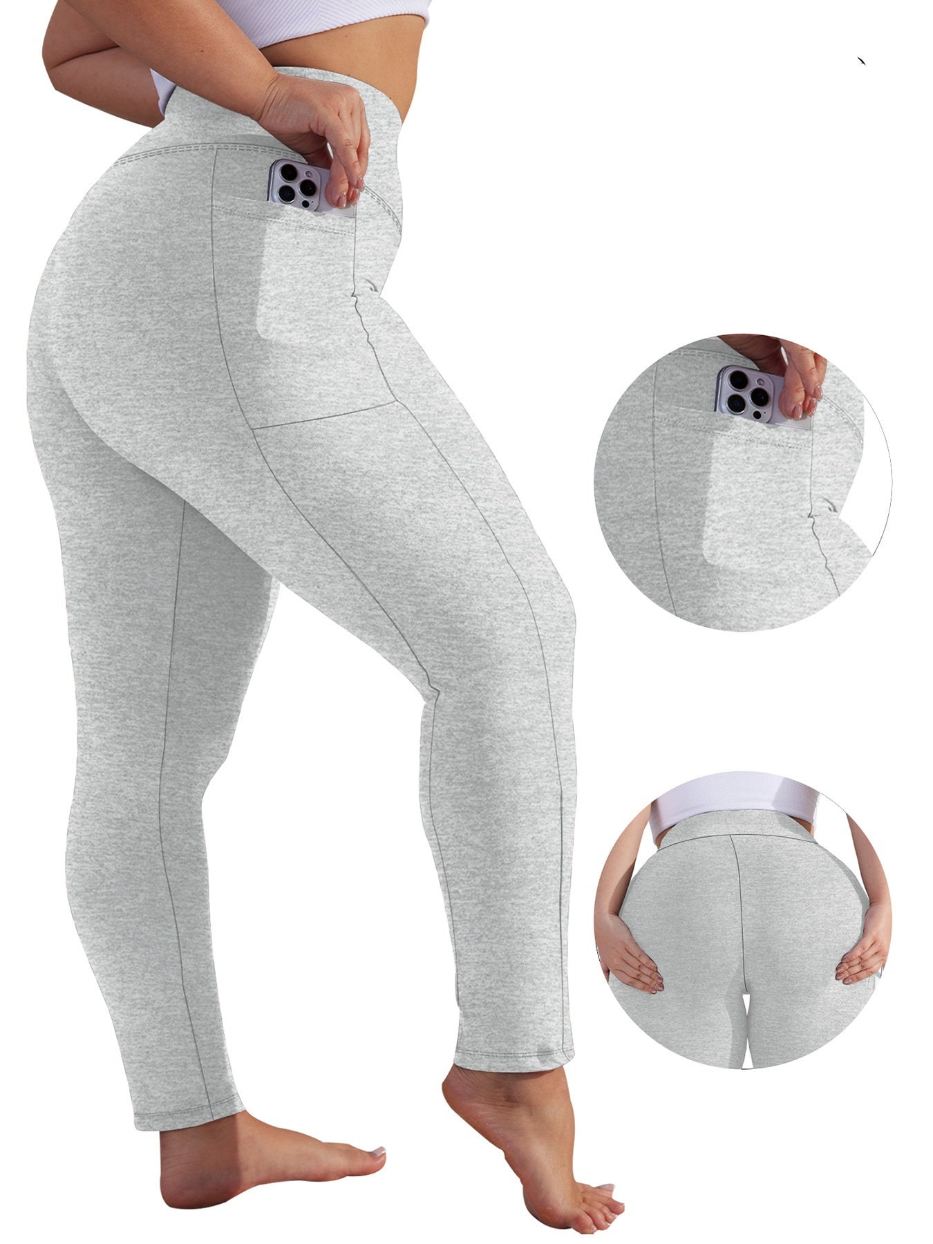 L6058#  Women Large Size Yoga Pants