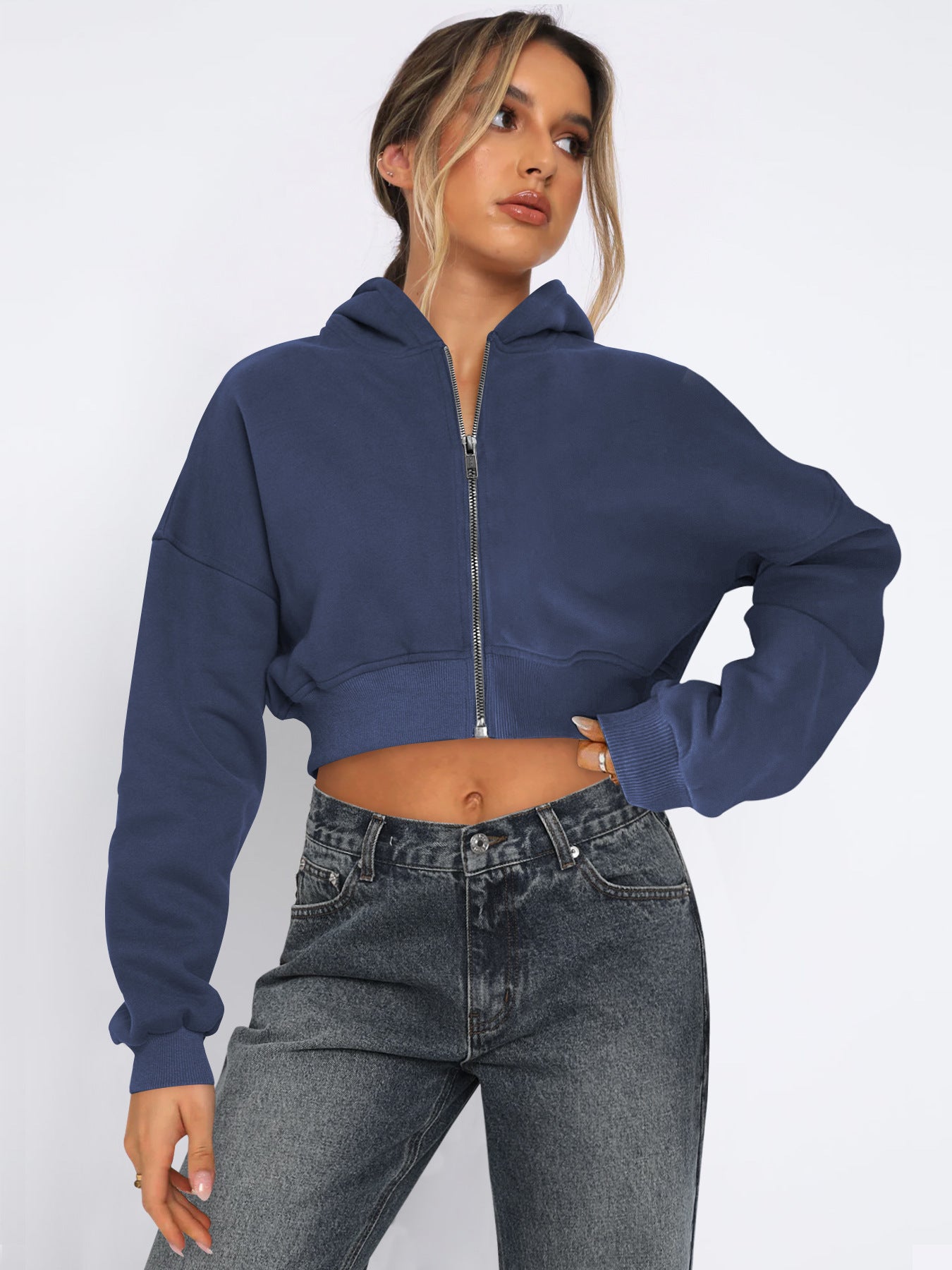 1741# A 3D LOGO Women Yoga Jacket