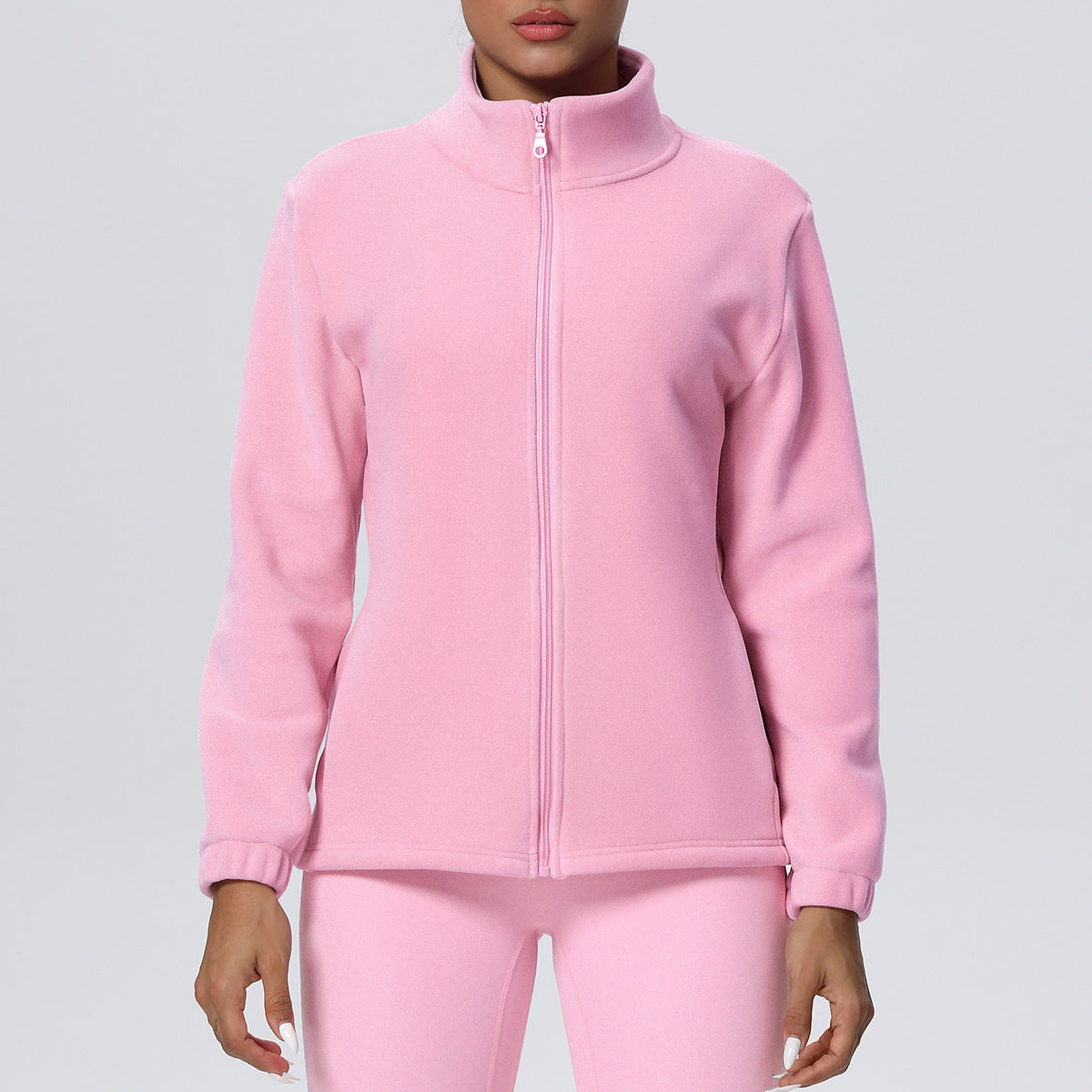 1685#A 3D Silver Women Fleece Jacket